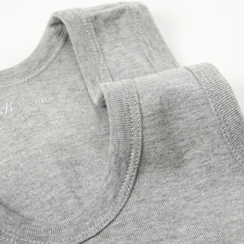 2024 New Men's Summer Lightweight Cotton Vest Sports Casual Home Outdoor Close-Fitting Tops Breathable Quick Drying Loose Vest