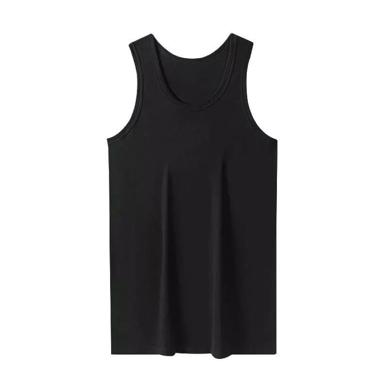 1/3 Piece Men's Wide-shouldered Cotton Vest Youth Sports Fitness Basketball Football Breathable Sweat-absorbent Joker Slim Top