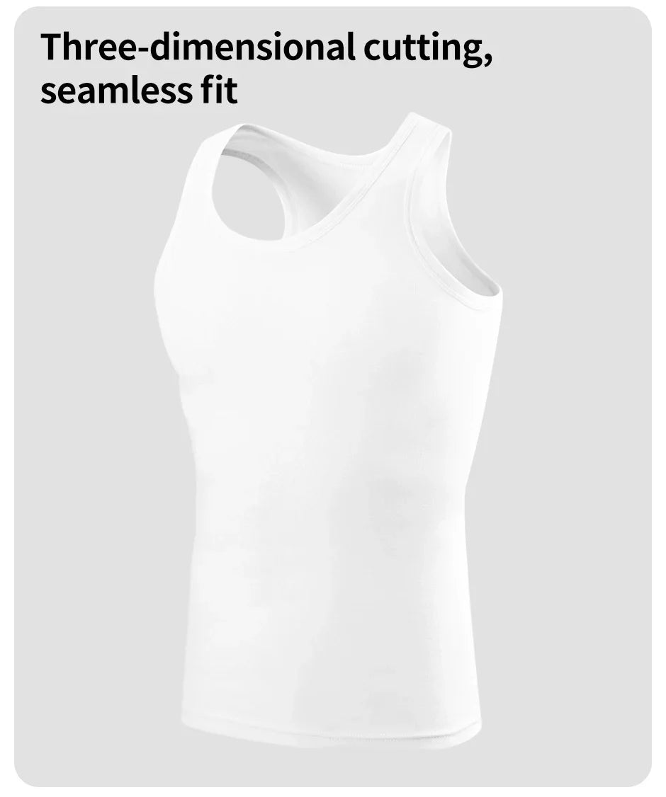 2024 New Men's Summer Lightweight Cotton Vest Sports Casual Home Outdoor Close-Fitting Tops Breathable Quick Drying Loose Vest