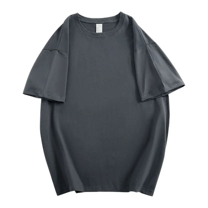 Oversized Summer T shirts for Women Men Brown Casual Female Korean Streetwear Tees Unisex Basic Solid Young Cool Tops