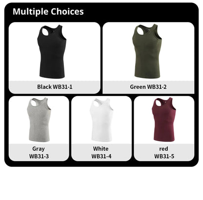 1/3 Piece Men's Wide-shouldered Cotton Vest Youth Sports Fitness Basketball Football Breathable Sweat-absorbent Joker Slim Top
