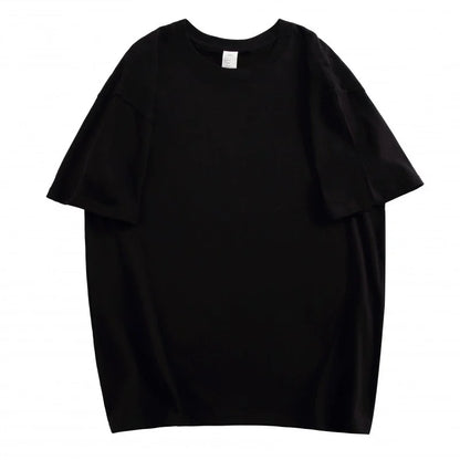 Oversized Summer T shirts for Women Men Brown Casual Female Korean Streetwear Tees Unisex Basic Solid Young Cool Tops